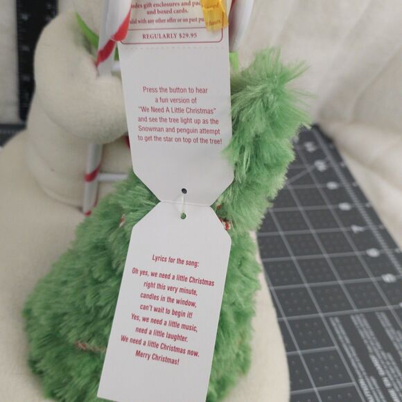 2010 Hallmark Jingle Pal Snowman Trimming the Tree Animated Plush Works - Picture 4 of 13